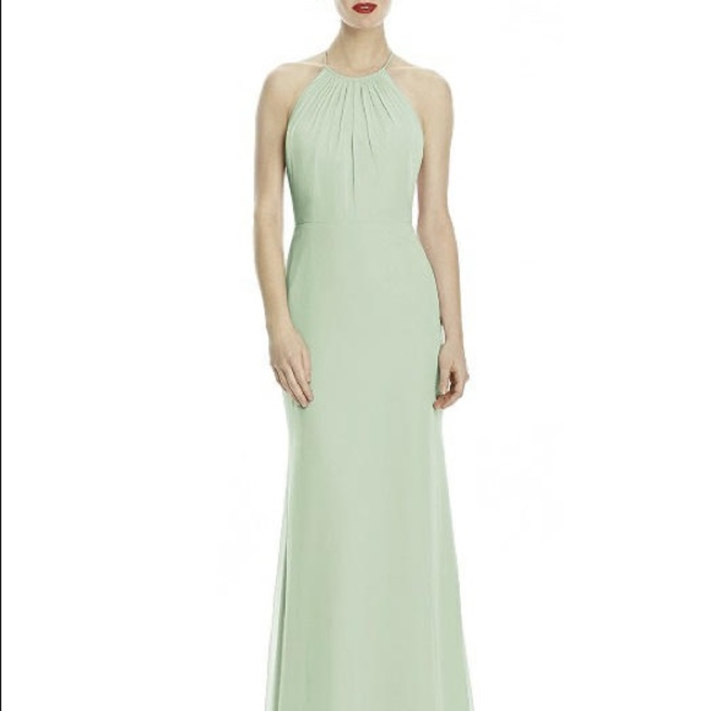 Sage green gown